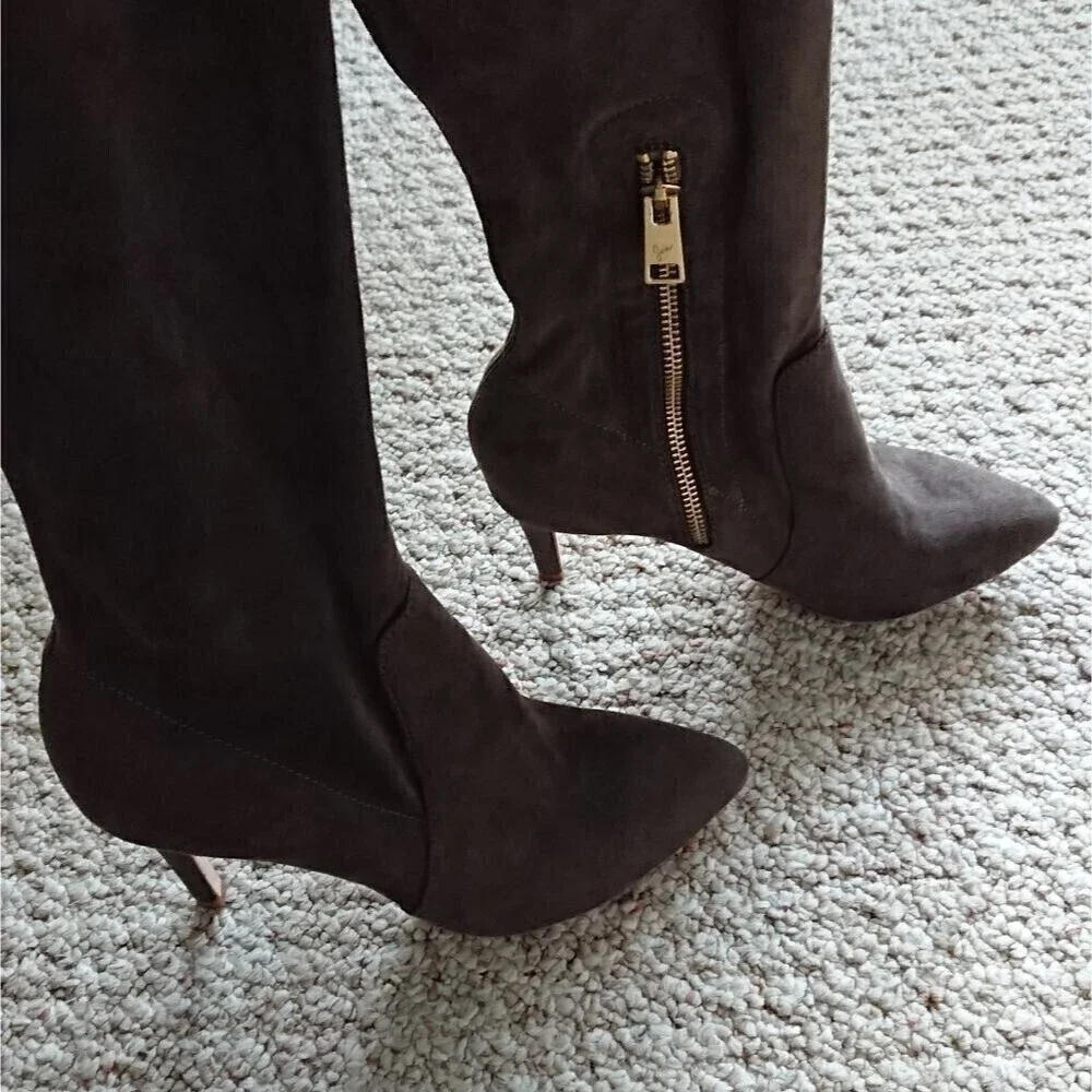 Joie Stretch Jemina B thigh boots in brown size 37